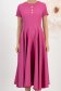 Rochie din stofa elastica zmeura midi in clos cu nasturi decorativi si buzunare laterale - StarShinerS 4 - StarShinerS.ro