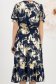 Rochie din tripluvoal metalizat bleumarin midi in clos cu elastic in talie - StarShinerS 6 - StarShinerS.ro
