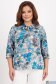 Bluza dama din viscoza si in usor asimetrica cu croi larg si guler tip esarfa - StarShinerS 2 - StarShinerS.ro