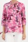 Bluza dama din viscoza si in roz usor asimetrica cu croi larg si guler tip esarfa - StarShinerS 4 - StarShinerS.ro