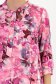 Bluza dama din viscoza si in roz usor asimetrica cu croi larg si guler tip esarfa - StarShinerS 6 - StarShinerS.ro