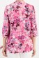 Bluza dama din viscoza si in roz usor asimetrica cu croi larg si guler tip esarfa - StarShinerS 5 - StarShinerS.ro