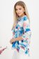 Bluza dama din viscoza si in multicolora usor asimetrica cu croi larg si guler tip esarfa - StarShinerS 2 - StarShinerS.ro