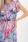 Rochie din voal multicolora midi in clos cu elastic in talie si volanase la maneca - StarShinerS 6 - StarShinerS.ro