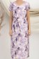 Rochie din viscoza si in mov midi cu un croi drept si slit lateral - StarShinerS 4 - StarShinerS.ro
