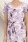 Rochie din viscoza si in mov midi cu un croi drept si slit lateral - StarShinerS 6 - StarShinerS.ro