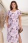 Rochie din viscoza si in mov midi cu un croi drept si slit lateral - StarShinerS 1 - StarShinerS.ro