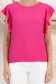 Bluza dama din viscoza si in fuchsia cu croi larg si volanase la umeri - StarShinerS 4 - StarShinerS.ro