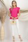 Bluza dama din viscoza si in fuchsia cu croi larg si volanase la umeri - StarShinerS 3 - StarShinerS.ro