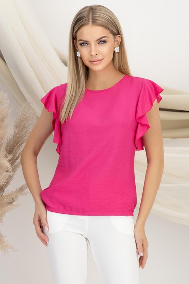 StarShinerS fuksija bluza za žene viskoza širok