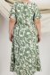 Rochie din viscoza si in verde midi usor asimetrica in clos cu elastic in talie si cordon detasabil - StarShinerS 5 - StarShinerS.ro