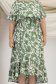 Rochie din viscoza si in verde midi usor asimetrica in clos cu elastic in talie si cordon detasabil - StarShinerS 4 - StarShinerS.ro