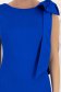 Rochie din lycra sidefata albastra scurta tip creion cu decolteu in v la spate si brosa detasabila tip funda maxi- StarShinerS 6 - StarShinerS.ro