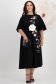 StarShinerS crno haljina midi tkanine cloche 3 - StarShinerS.hr