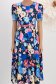 Rochie din stofa elastica midi in clos cu accesoriu tip curea imprimata floral - StarShinerS 4 - StarShinerS.ro