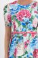 Rochie din stofa elastica multicolora midi in clos cu accesoriu tip curea imprimata floral - StarShinerS 6 - StarShinerS.ro