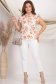 Bluza dama din viscoza si in cu croi larg si volanase la umeri - StarShinerS 2 - StarShinerS.ro