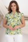 Bluza dama din viscoza si in verde cu croi larg si volanase la umeri - StarShinerS 2 - StarShinerS.ro