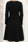 Rochie din jersey cu viscoza neagra pana la genunchi in clos cu brosa - StarShinerS 6 - StarShinerS.ro