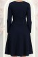Rochie din jersey cu viscoza bleumarin pana la genunchi in clos cu brosa - StarShinerS 6 - StarShinerS.ro
