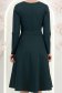 Rochie din jersey cu viscoza verde-inchis pana la genunchi in clos cu brosa - StarShinerS 6 - StarShinerS.ro