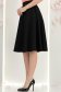 Fusta din stofa neagra midi in clos cu buzunare - StarShinerS 3 - StarShinerS.ro