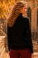Bluza dama din tricot fin neagra cu croi larg si aplicatii cu pietre strass 2 - StarShinerS.ro