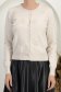 Cardigan din tricot fin bej cu un croi lejer si detalii brodate frontal 4 - StarShinerS.ro