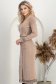 Bež haljina pletenje vrsta olovke 2 - StarShinerS.hr