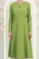 Rochie stofa verde midi in clos cu nasturi decorativi - StarShinerS 5 - StarShinerS.ro