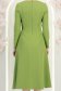 Rochie stofa verde midi in clos cu nasturi decorativi - StarShinerS 6 - StarShinerS.ro