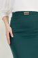 Fusta din stofa verde-inchis midi tip creion cu accesoriu metalic - StarShinerS 5 - StarShinerS.ro