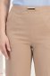 Pantaloni lungi din stofa bej evazati cu buzunare laterale si accesoriu in talie- StarShinerS 4 - StarShinerS.ro