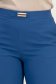 Pantaloni lungi din stofa albastri evazati cu buzunare laterale si accesoriu in talie - StarShinerS 4 - StarShinerS.ro