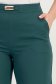 Pantaloni lungi din stofa verde-inchis evazati cu accesoriu in talie - StarShinerS 4 - StarShinerS.ro