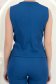 Vesta din stofa  albastra cu un croi usor cambrat si decolteu in v - StarShinerS 5 - StarShinerS.ro