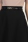 Fusta din stofa  neagra midi in clos cu accesoriu tip curea - StarShinerS 6 - StarShinerS.ro