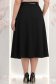 Fusta din stofa neagra midi in clos cu accesoriu tip curea - StarShinerS 3 - StarShinerS.ro