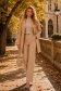 Trench din piele ecologica bej cambrat cu elastic in talie 2 - StarShinerS.ro