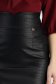 StarShinerS černá sukně typ tužky přes koleno vyrobeno z ekokůže 5 - StarShinerS.cz