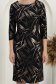 Rochie din modal midi cu un croi drept si maneci trei-sferturi cu imprimeu- StarShinerS 5 - StarShinerS.ro