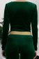 Bluza din catifea verde mulata cu decolteu cazut - StarShinerS 6 - StarShinerS.ro