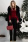 Bluza din catifea visinie mulata cu decolteu cazut - StarShinerS 3 - StarShinerS.ro