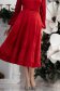 StarShinerS crven suknja cloche midi baršun 1 - StarShinerS.hr