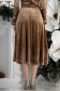 StarShinerS cappuccina sukně zvonový skleník přes koleno samet 5 - StarShinerS.cz
