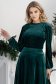 Bluza dama din catifea verde mulata cu sclipici si maneci bufante - StarShinerS 1 - StarShinerS.ro