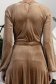 Bluza dama din catifea mocha mulata cu sclipici si maneci bufante - StarShinerS 6 - StarShinerS.ro