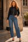 Camasa dama din satin neagra cu maneca lunga cu croi larg 3 - StarShinerS.ro