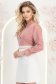 Camasa dama din satin roz cu maneca lunga cu croi larg 2 - StarShinerS.ro