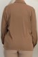Camasa dama din satin maro cu maneca lunga si croi larg 6 - StarShinerS.ro